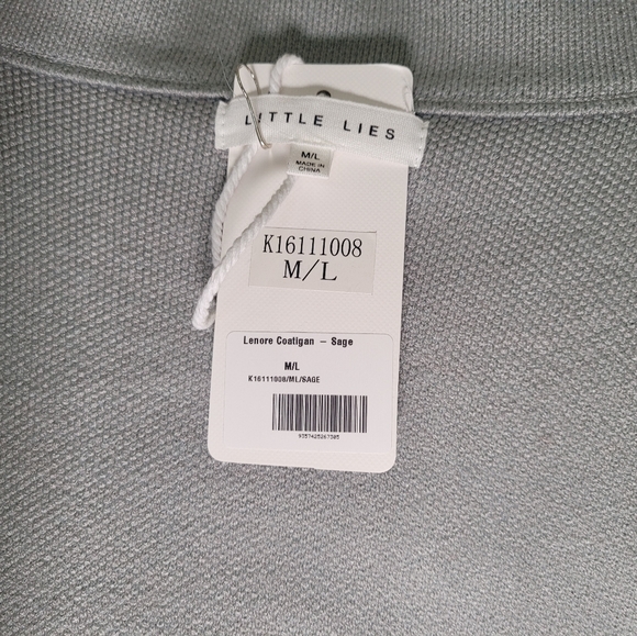 Lenore coatigan Sage M/L. - Picture 5 of 7